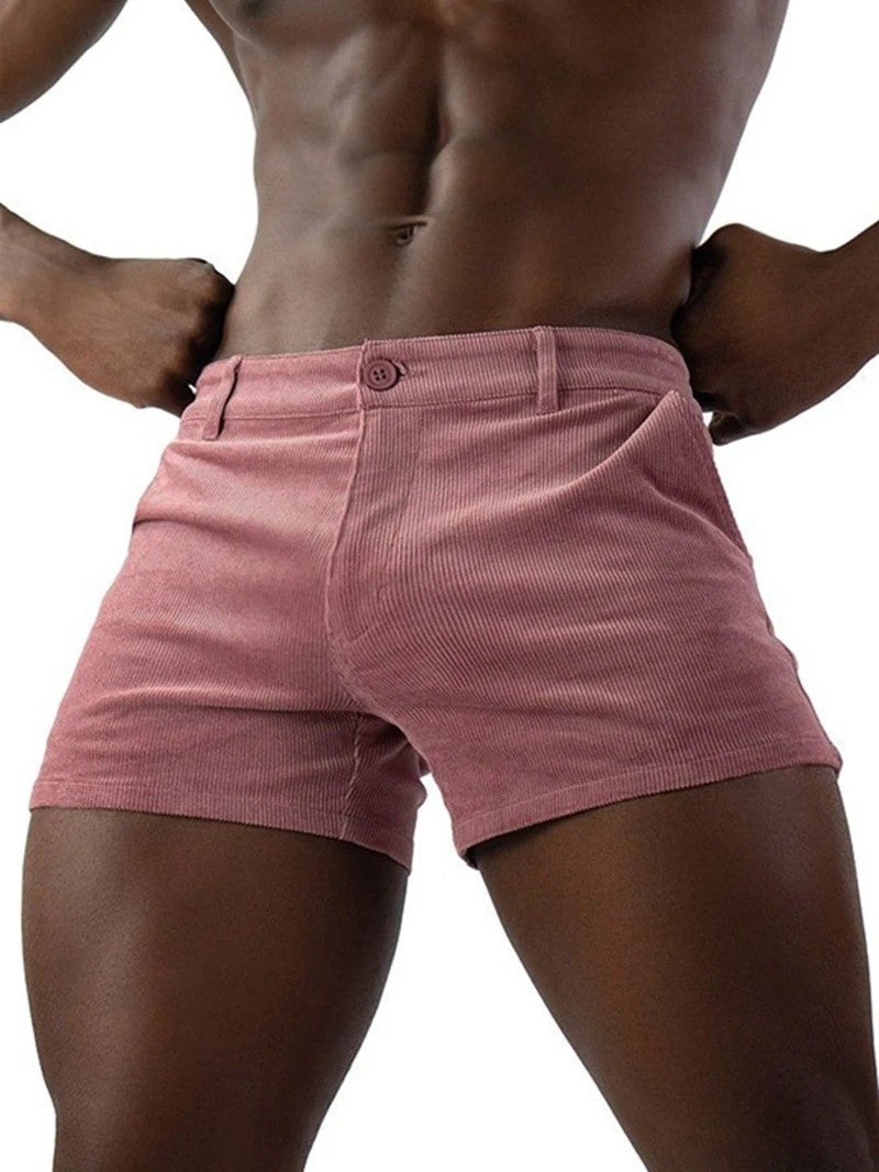 Vintage Shorts Men Summer Fashion Retro Corduroy Shorts Men Casual Solid Color Breathable Sweatpants 2025 - Image 5